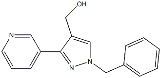 (1-BENZYL-3-PYRIDIN-3-YL-1H-PYRAZOL-4-YL)METHANOL Struktur