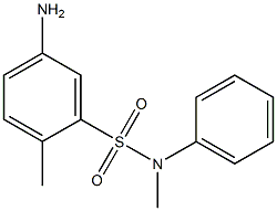 2-METHYL-5-AMINO-N-PHENYL-N-METHYL-BENZENESULFONAMIDE Struktur