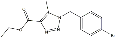 1-(4-BROMOBENZYL)-5-METHYL-1H-[1,2,3]-TRIAZOLE-4-CARBOXYLIC ACID ETHYL ESTER Struktur