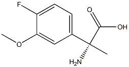 (2R)-2-AMINO-2-(4-FLUORO-3-METHOXYPHENYL)PROPANOIC ACID Struktur