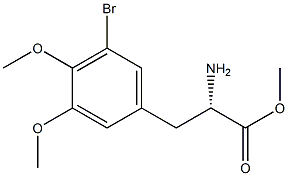 METHYL (2S)-2-AMINO-3-(5-BROMO-3,4-DIMETHOXYPHENYL)PROPANOATE Struktur