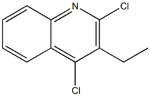 2,4-DICHLORO-3-ETHYLQUINOLINE Struktur