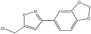 3-(1,3-BENZODIOXOL-5-YL)-5-(CHLOROMETHYL)ISOXAZOLE Struktur