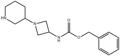 (1-PIPERIDIN-3-YL-AZETIDIN-3-YL)-CARBAMIC ACID BENZYL ESTER Struktur