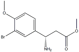 METHYL (3S)-3-AMINO-3-(3-BROMO-4-METHOXYPHENYL)PROPANOATE Struktur