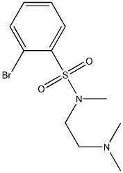 2-BROMO-N-((DIMETHYLAMINO)ETHYL)-N-METHYLBENZENESULFONAMIDE Struktur