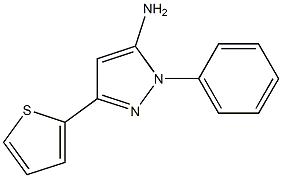 1-PHENYL-3-THIEN-2-YL-1H-PYRAZOL-5-AMINE Struktur