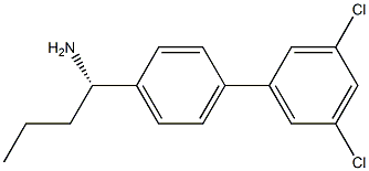 (1S)-1-[4-(3,5-DICHLOROPHENYL)PHENYL]BUTYLAMINE Struktur