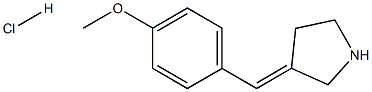 (E)-3-(4-METHOXYBENZYLIDENE)PYRROLIDINE HYDROCHLORIDE Struktur