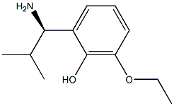 2-((1R)-1-AMINO-2-METHYLPROPYL)-6-ETHOXYPHENOL Struktur