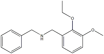 N-BENZYL-1-(2-ETHOXY-3-METHOXYPHENYL)METHANAMINE Struktur