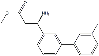 METHYL (3S)-3-AMINO-3-[3-(3-METHYLPHENYL)PHENYL]PROPANOATE Struktur