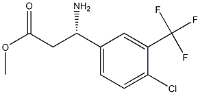 METHYL (3S)-3-AMINO-3-[4-CHLORO-3-(TRIFLUOROMETHYL)PHENYL]PROPANOATE Struktur