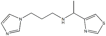 (3-IMIDAZOL-1-YL-PROPYL)-(1-THIAZOL-4-YL-ETHYL)-AMINE Struktur