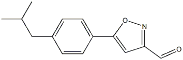 5-(4-ISOBUTYLPHENYL)ISOXAZOLE-3-CARBALDEHYDE Struktur