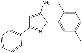 1-(2,5-DIMETHYLPHENYL)-3-PHENYL-1H-PYRAZOL-5-AMINE Struktur