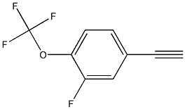 3-FLUORO-4-(TRIFLUOROMETHOXY)PHENYLACETYLENE Struktur