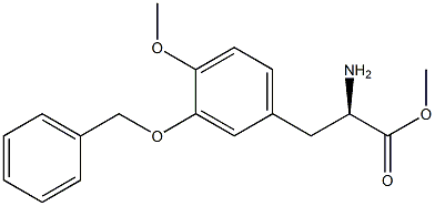 METHYL (2R)-2-AMINO-3-[4-METHOXY-3-(PHENYLMETHOXY)PHENYL]PROPANOATE Struktur