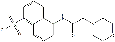 5-(2-MORPHOLIN-4-YL-ACETYLAMINO)-NAPHTHALENE-1-SULFONYL CHLORIDE Struktur