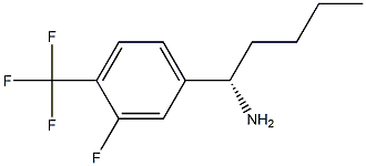 (1S)-1-[3-FLUORO-4-(TRIFLUOROMETHYL)PHENYL]PENTYLAMINE Struktur