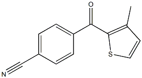 2-(4-CYANOBENZOYL)-3-METHYLTHIOPHENE Struktur