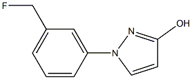 1-[5-(FLUOROMETHYL)PHENYL]-3-HYDROXY-1H-PYRAZOLE Struktur