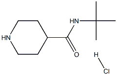 PIPERIDINE-4-CARBOXYLIC ACID TERT-BUTYLAMIDE HYDROCHLORIDE Struktur