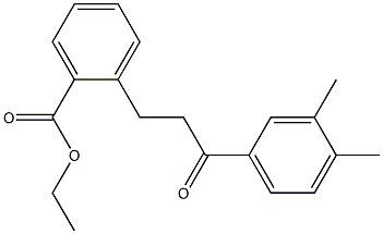 3-(2-CARBOETHOXYPHENYL)-3',4'-DIMETHYLPROPIOPHENONE Struktur