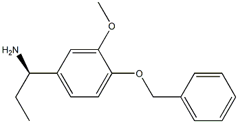 (1R)-1-[3-METHOXY-4-(PHENYLMETHOXY)PHENYL]PROPYLAMINE Struktur