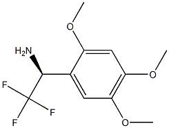 (1S)-2,2,2-TRIFLUORO-1-(2,4,5-TRIMETHOXYPHENYL)ETHYLAMINE Struktur