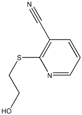 2-(2-HYDROXYETHYLTHIO)NICOTINONITRILE Struktur