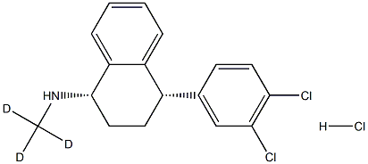 SERTRALINE-D3 HCL Struktur