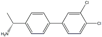 (1R)-1-[4-(3,4-DICHLOROPHENYL)PHENYL]ETHYLAMINE Struktur