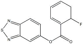 2,1,3-BENZOTHIADIAZOL-5-YL 6-FLUOROCYCLOHEXA-1,3-DIENE-1-CARBOXYLATE Struktur