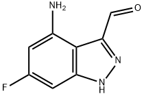 4-AMINO-6-FLUORO-3-INDAZOLECARBOXALDEHYDE Struktur