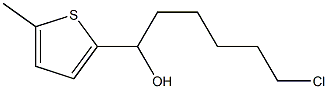 6-CHLORO-1-(5-METHYL-2-THIENYL)-1-HEXANOL Struktur