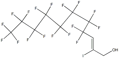 2-IODO-1H,1H,3H-PERFLUOROUNDEC-2-ENE-1-OL Struktur