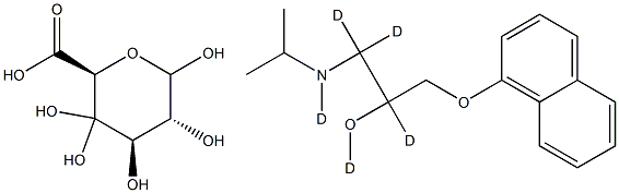 4-HYDROXY PROPRANOLOL-D5 GLUCURONIDE Struktur