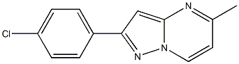 2-(4-CHLOROPHENYL)-5-METHYLPYRAZOLO[1,5-A]PYRIMIDINE Struktur