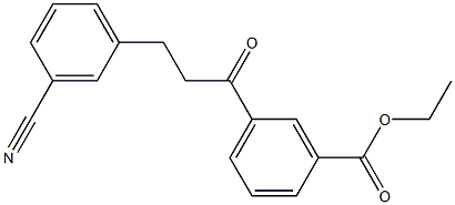 3'-CARBOETHOXY-3-(3-CYANOPHENYL)PROPIOPHENONE Struktur