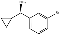 (1S)(3-BROMOPHENYL)CYCLOPROPYLMETHYLAMINE Struktur