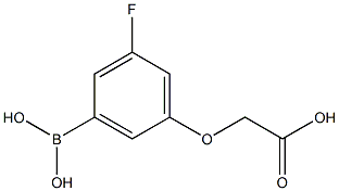 2-(3-BORONO-5-FLUOROPHENOXY)ACETIC ACID Struktur