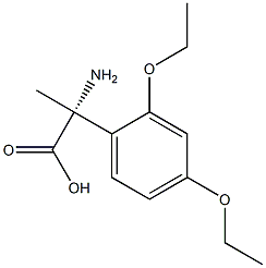 (2R)-2-AMINO-2-(2,4-DIETHOXYPHENYL)PROPANOIC ACID Struktur