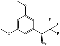 (1S)-1-(3,5-DIMETHOXYPHENYL)-2,2,2-TRIFLUOROETHYLAMINE Struktur