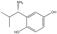 2-((1S)-1-AMINO-2-METHYLPROPYL)BENZENE-1,4-DIOL Struktur