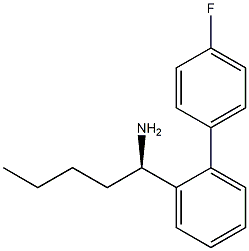 (1R)-1-[2-(4-FLUOROPHENYL)PHENYL]PENTYLAMINE Struktur