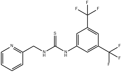 1-(3,5-BIS(TRIFLUOROMETHYL)PHENYL)-3-(2-PYRIDYLMETHYL)THIOUREA Struktur