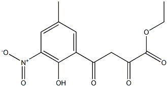 ETHYL 4-(2-HYDROXY-5-METHYL-3-NITROPHENYL)-2,4-DIOXOBUTANOATE Struktur