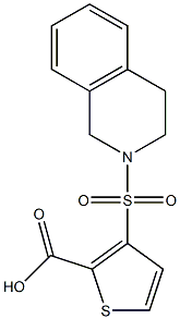 3-(3,4-DIHYDROISOQUINOLIN-2(1H)-YLSULFONYL)THIOPHENE-2-CARBOXYLIC ACID Struktur