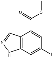 6-IODO-4-INDAZOLECARBOXYLIC ACID METHYL ESTER Struktur